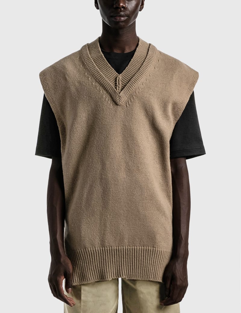 Maison Margiela - Layered Knit Vest | HBX - HYPEBEAST 為您搜羅全球