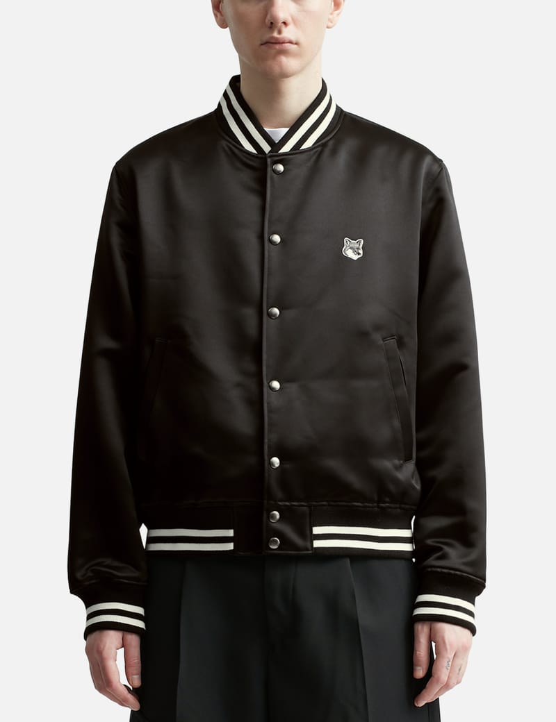 Maison Kitsuné - SATIN TEDDY JACKET | HBX - Globally Curated