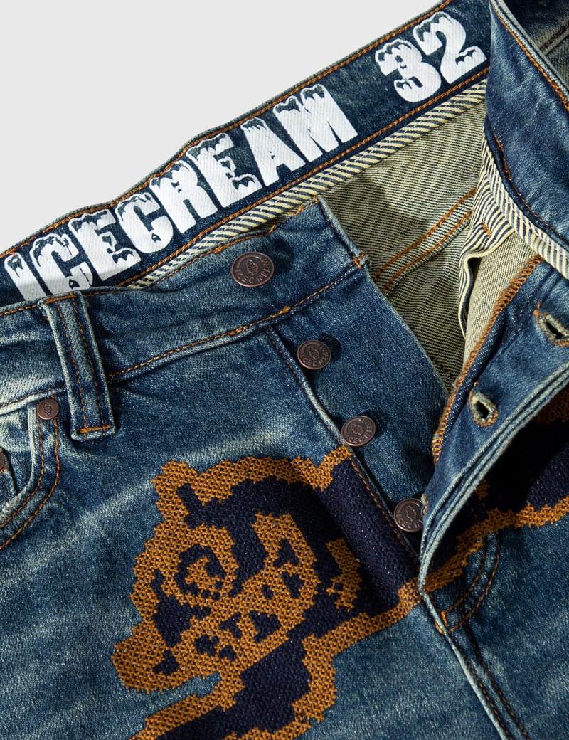 ICECREAM　ランニングドック　ストライプ　ジーンズ／デニム ICECREAM / アイスクリーム ランニング ドッグ デニム メンズ