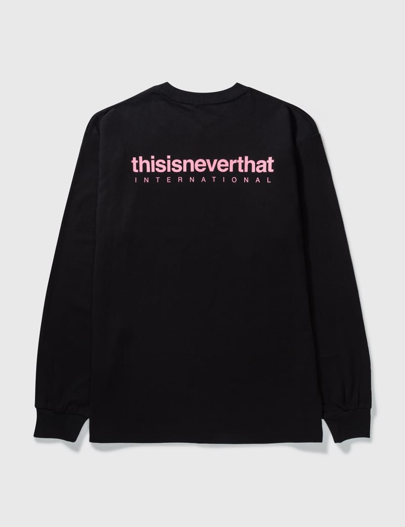 thisisneverthat® - INTL. Logo Long Sleeve T-Shirt | HBX thisisneverthat® - INTL. Logo Long Sleeve T-Shirt | HBX