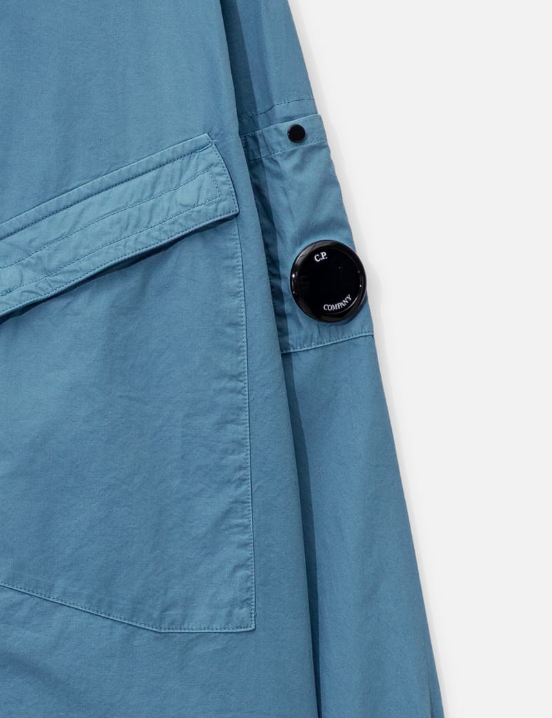 C.P. Company - Organic Gabardine Lens Zipped Overshirt | HBX