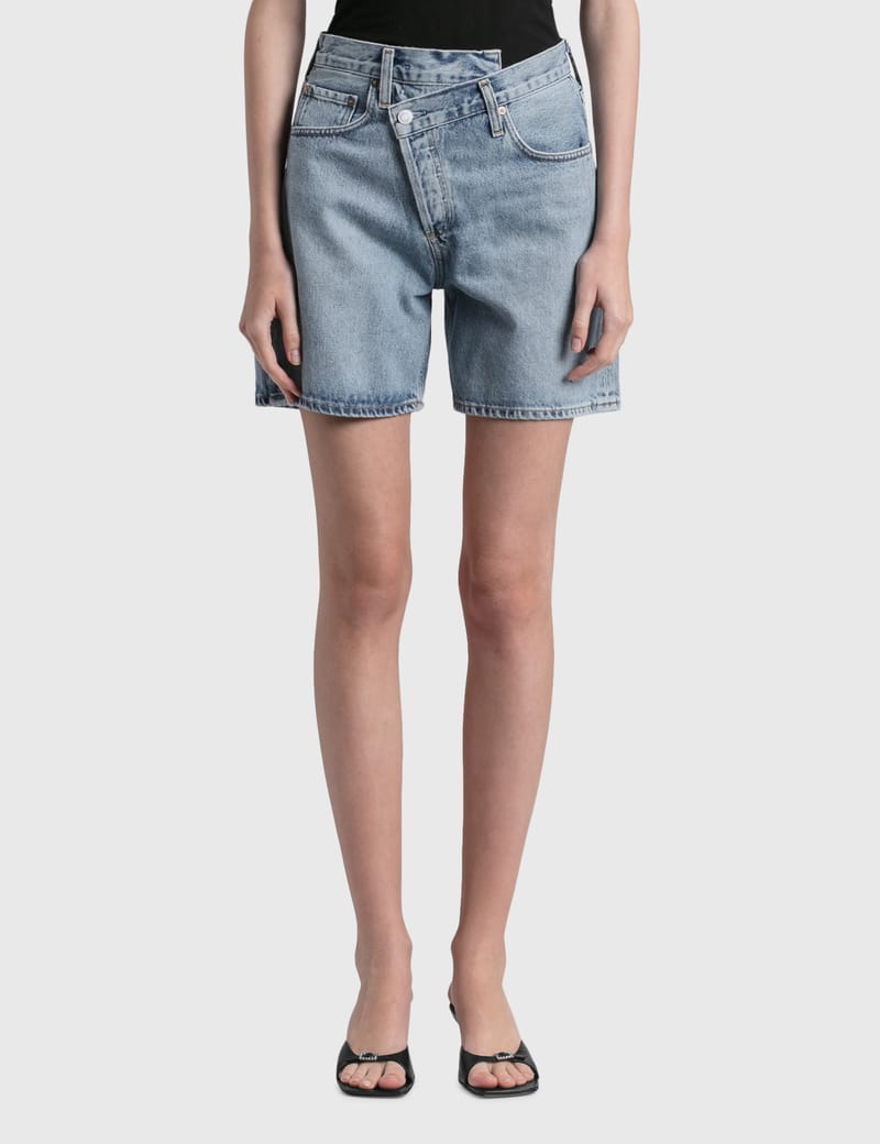 AGOLDE Criss Cross Upsized Shorts HBX Globally Curated