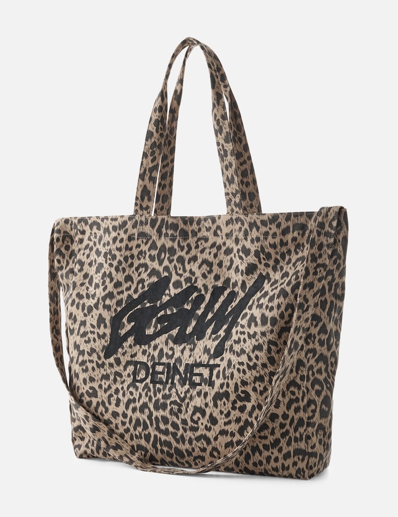DEINET YEONJUN GGUM X DEINET Big Eco Bag - Leopard-print