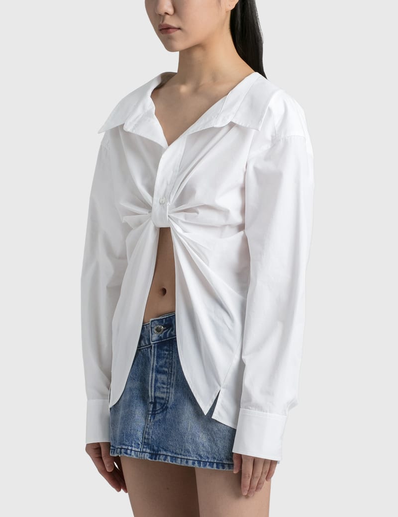 T By Alexander Wang - Butterfly Pull Up Button Down Shirt | HBX