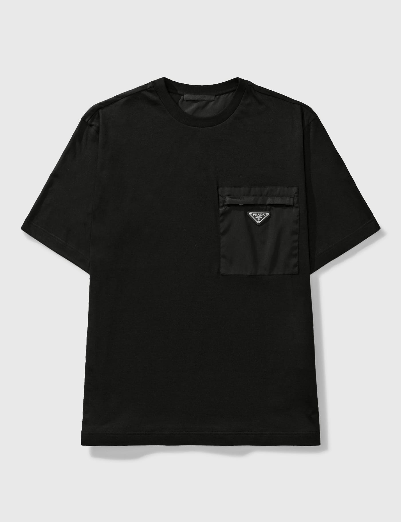 Prada - Cotton T-shirt With Nylon Pocket | HBX - Globally Curated
