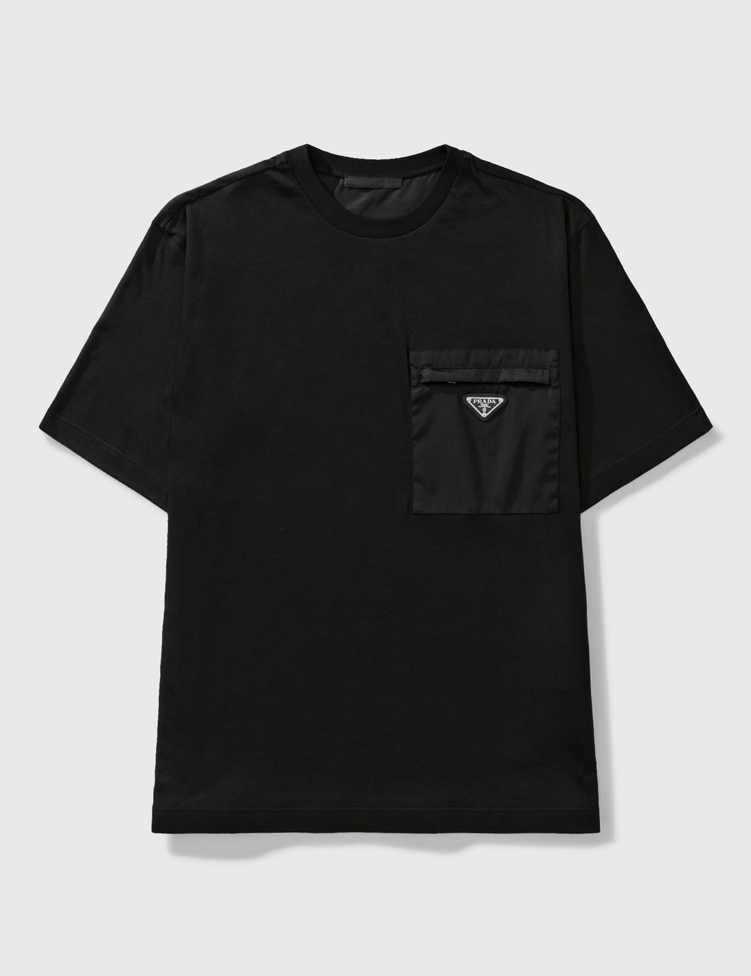 Prada - Cotton T-shirt With Nylon Pocket | HBX - Globally Curated ...
