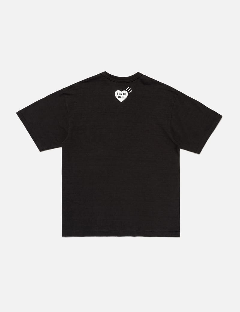 Human Made Graphic T-Shirt - Black slub cotton tee with tiger logo