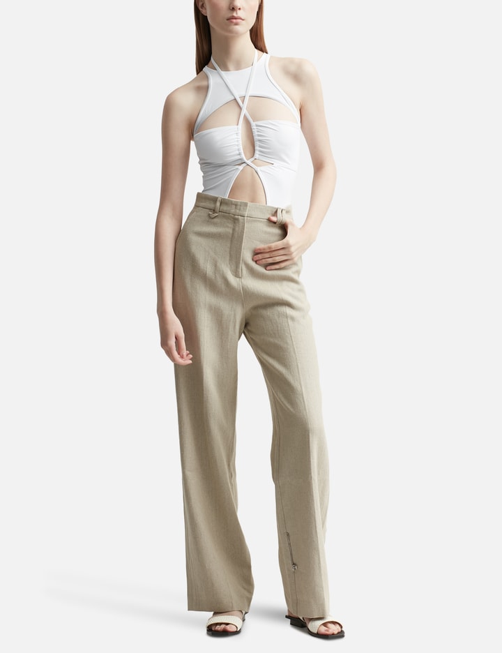 ANDREĀDAMO HALTER NECK SWIMSUIT HBX Globally Curated Fashion and