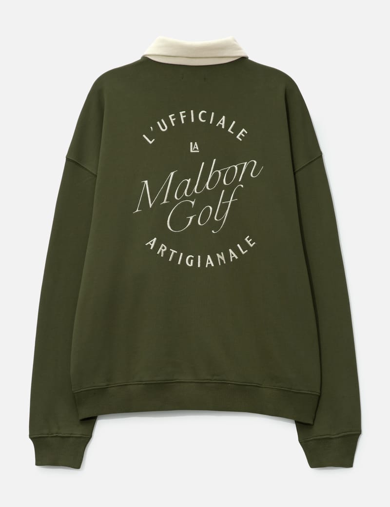 ★MALBON Golf★ARTIGIANALE COLLAR CREWNECK(MAN)★ゴルフ Malbon Golf - Artigianale Collared Crewneck | HBX - Globally