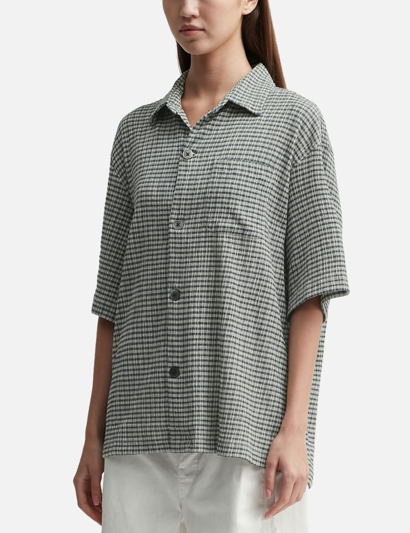 Stüssy - Wrinkly Gingham Shirt | HBX - Globally Curated Fashion