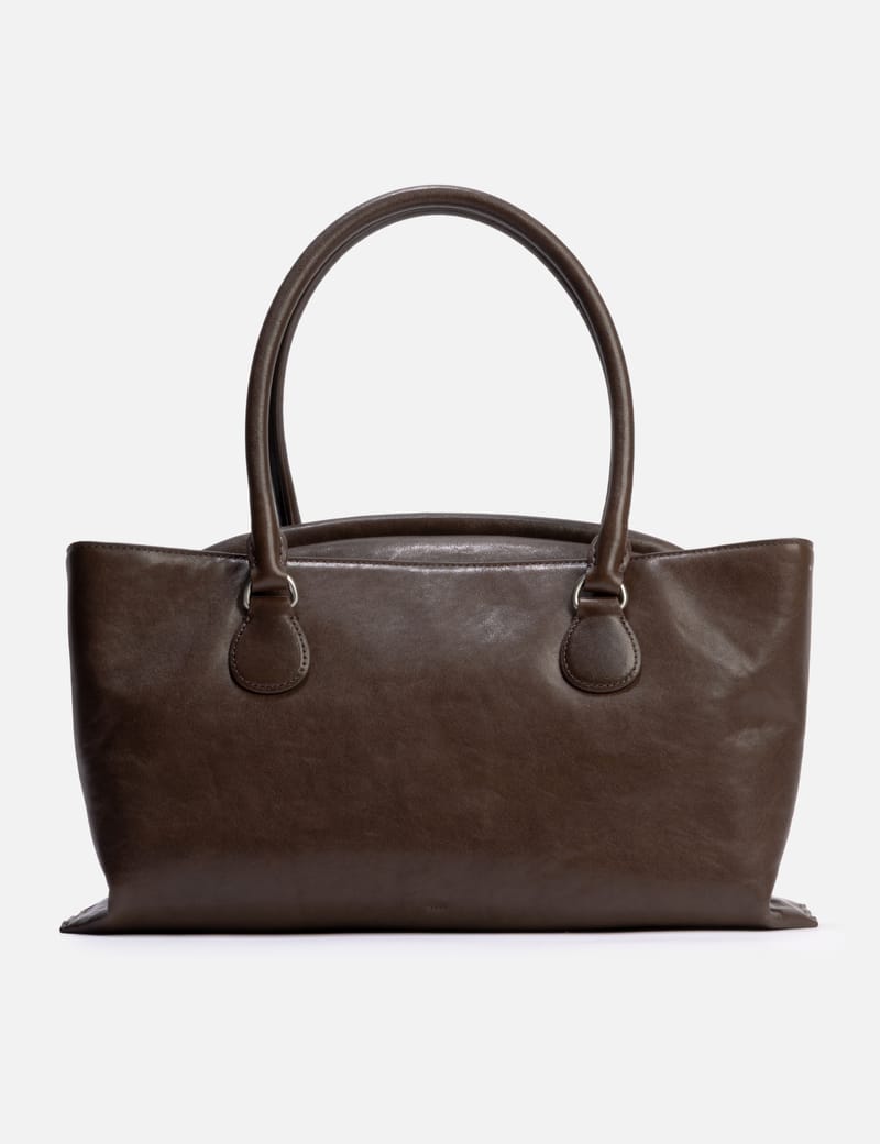 OSOI shellbrot ブラウン OSOI Shell Brot - Polished cow leather tote/crossbody with curved