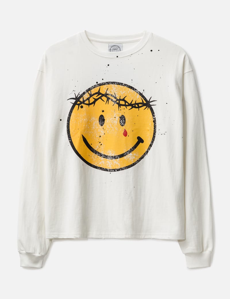 Vintage printed long online sleeve sweatshirt