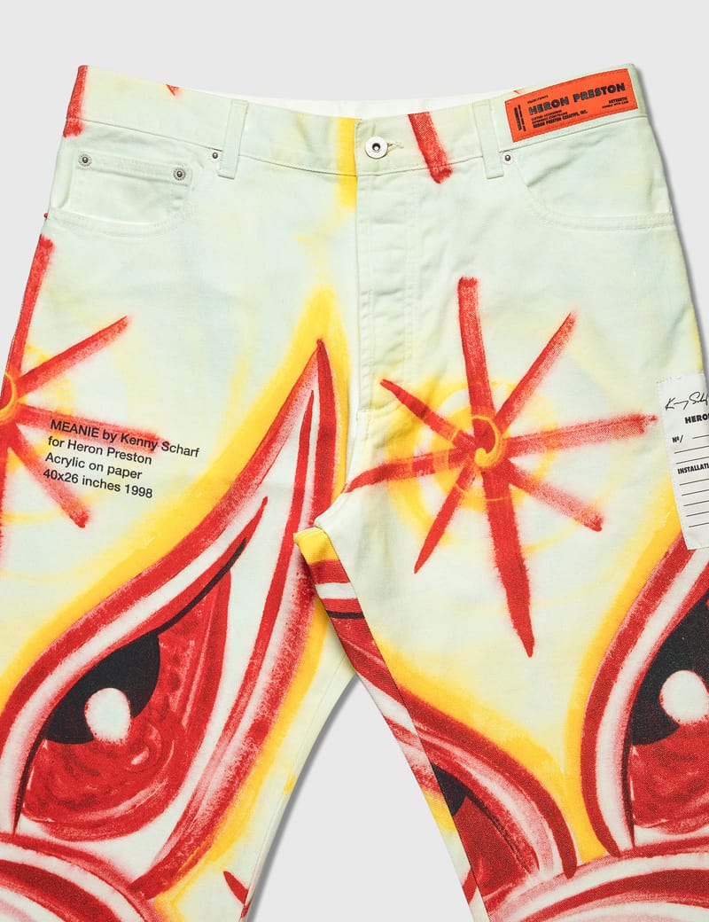 Heron Preston - Heron Preston X Kenny Scharf Jeans | HBX Heron Preston - Heron Preston X Kenny Scharf Jeans | HBX