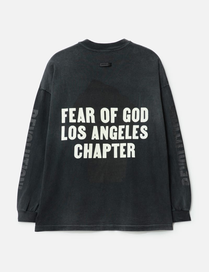 タグ付き　Fear of God Relaxed LS ロンt Black L Fear of God Relaxed Disciple Long Sleeve T-shirt - 290gsm cotton