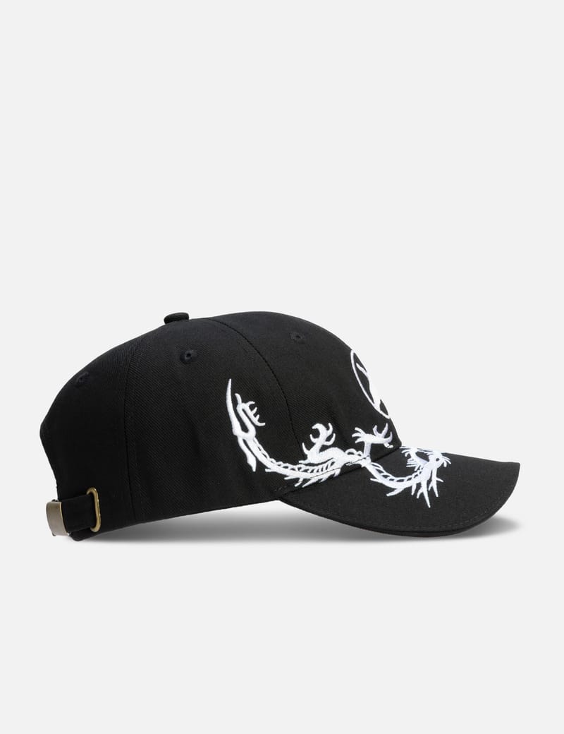 Basketcase Enter Cap - Black 6-panel cotton cap with embroidered
