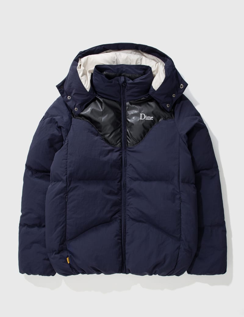 Dime Contrast Puffer Jacket In Blue | ModeSens