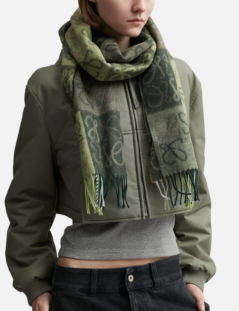 Loewe - Checkerboard Scarf | HBX - Globally Curated Fashion