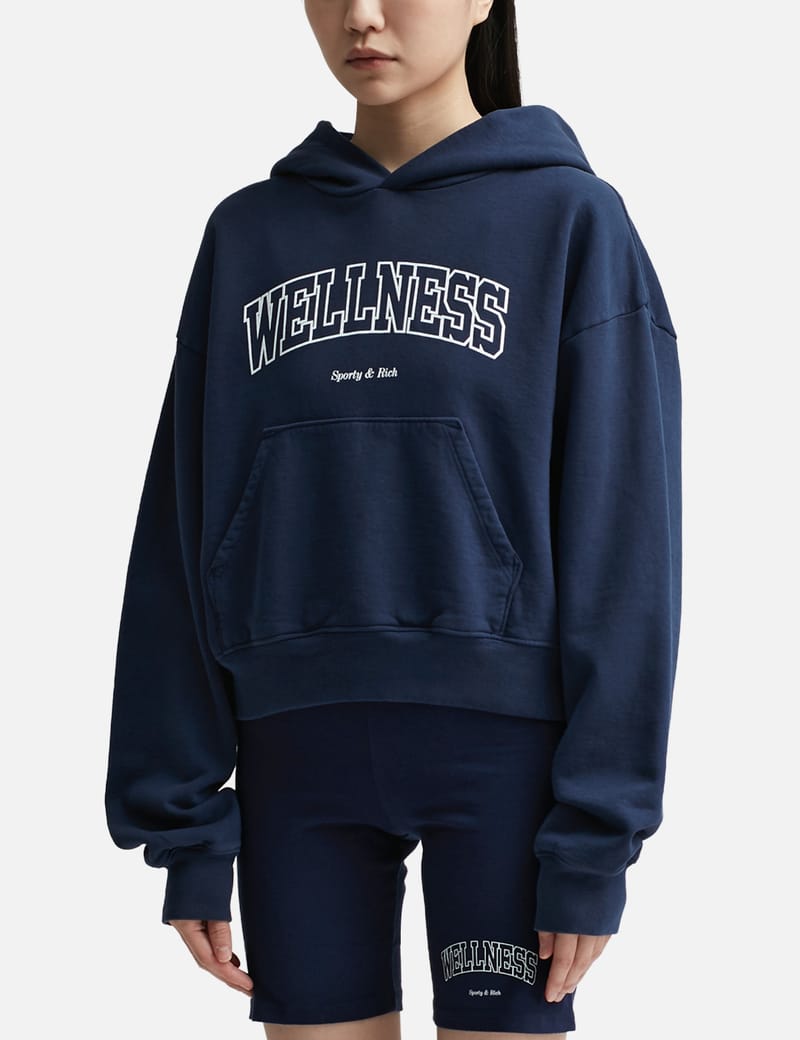 Sporty & Rich - WELLNESS IVY CROPPED HOODIE | HBX - Globally