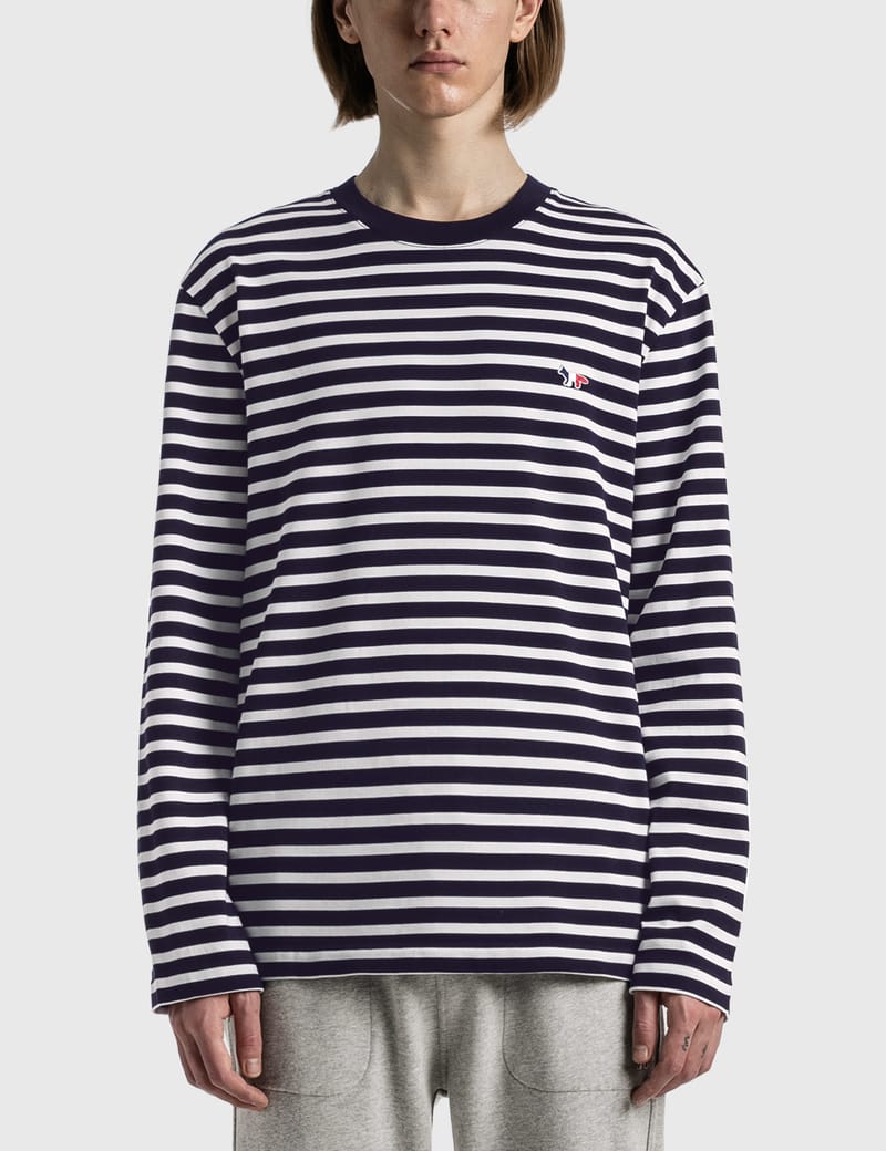 Tシャツ・カットソー MAISON KITSUNE MARIN TEE-SHIRT TRICOLOR FOX PATCH 4KS537 TRICOLOR FOX PATCH CLASSIC POCKET TEE-SHIRT | Maison Kitsuné
