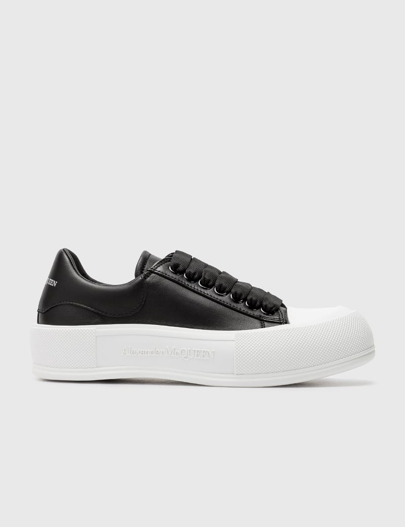 Alexander McQueen - Deck Lace Up Plimsoll Sneakers | HBX
