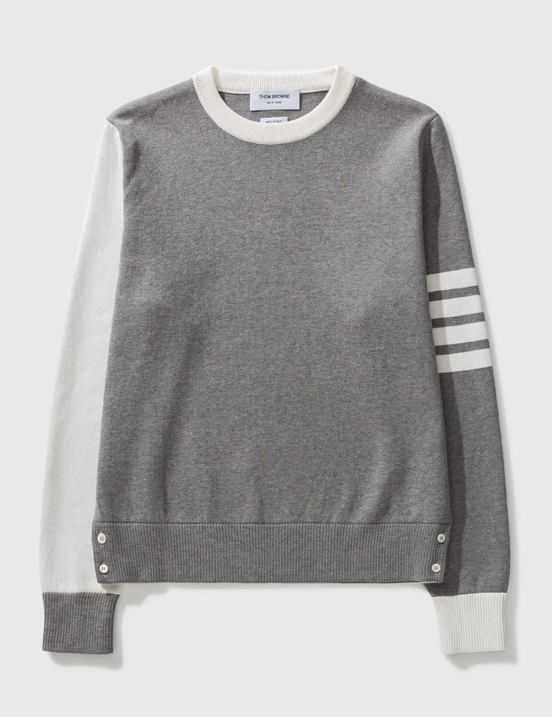 THOM BROWNE コットンニットプルオーバー 男の子 ニット＆セーター | Thom Browne