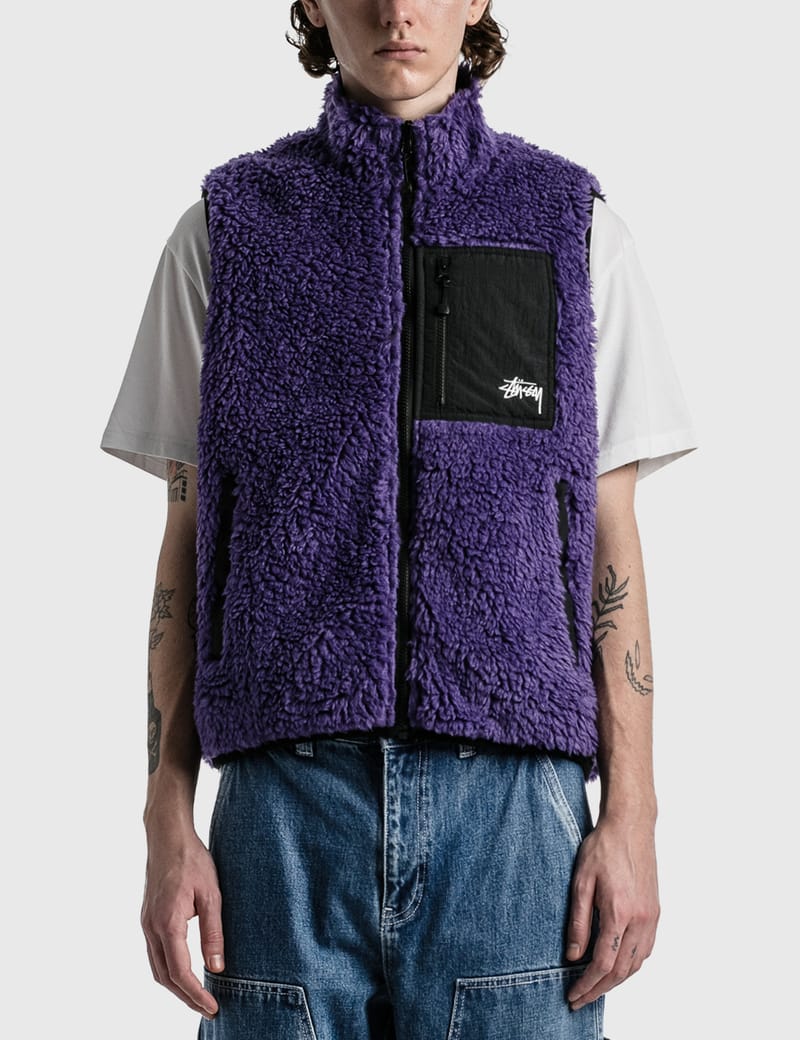 Stüssy - Sherpa Vest | HBX - Globally Curated Fashion and