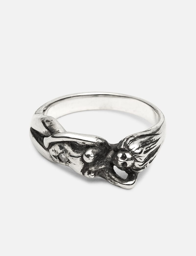 WACKO MARIA NUDE RING JEWEL DIAMOND 13号 nude-ring-diamond-silver-