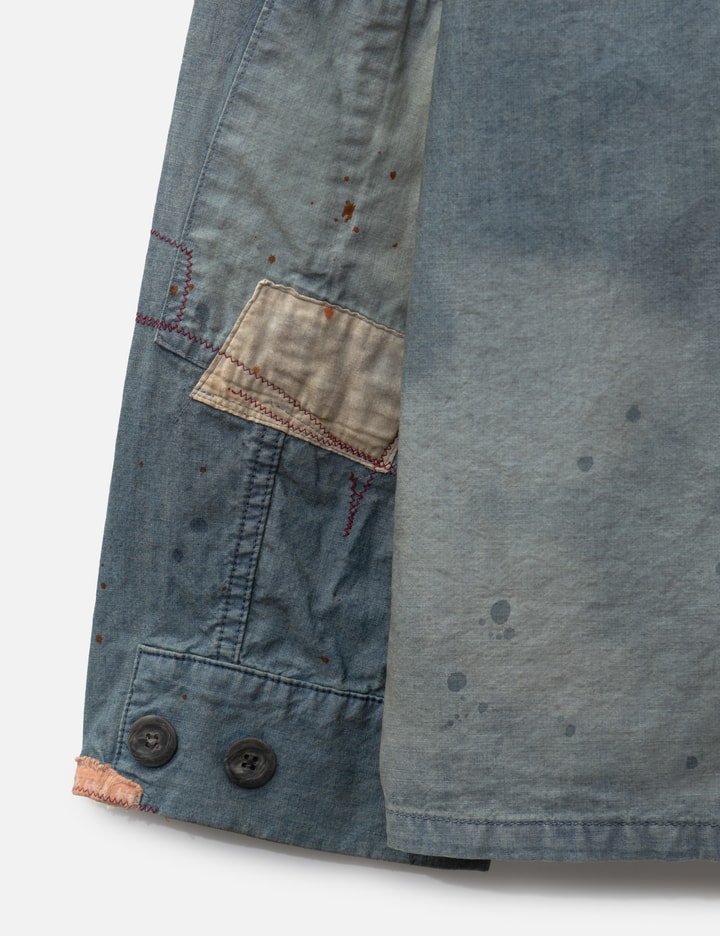 ANACHRONORM Chambray Remaked Fatigue Jacket - Lightweight indigo ...