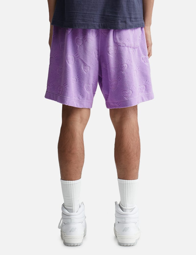 Human Made - HEART PILE SHORTS | HBX - Globally Curated Fashion