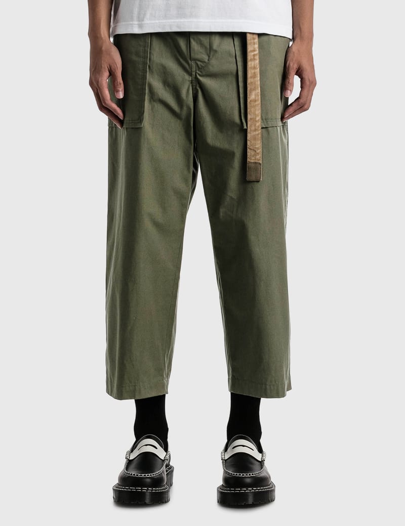 Sacai - Cotton Oxford Pants | HBX - Globally Curated Fashion and