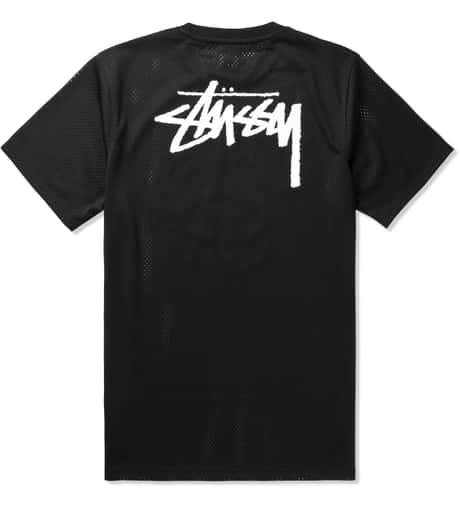 Stüssy - Black Mesh SS T-Shirt | HBX