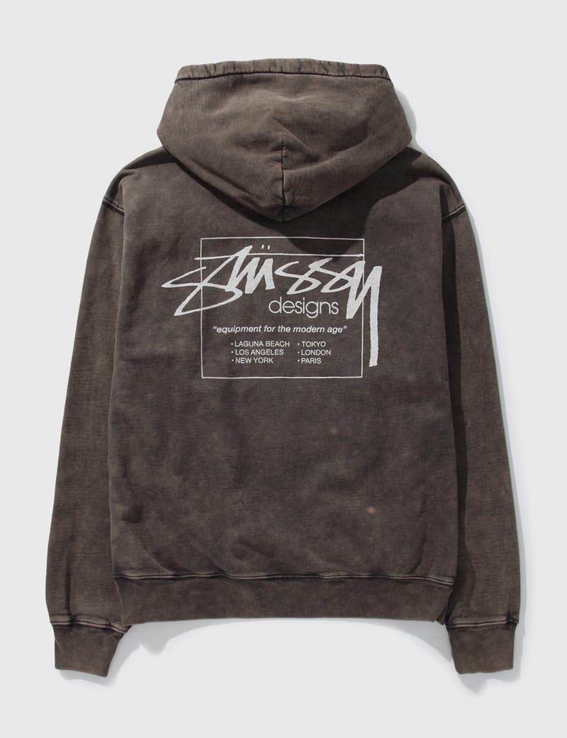 Dyed Stüssy Designs Hoodie