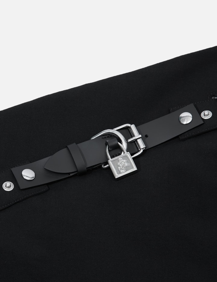 JW Anderson PADLOCK STRAP FOLDOVER PANTS HBX Globally Curated