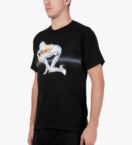 Stüssy - Black Sorayama Space Robot T-Shirt | HBX