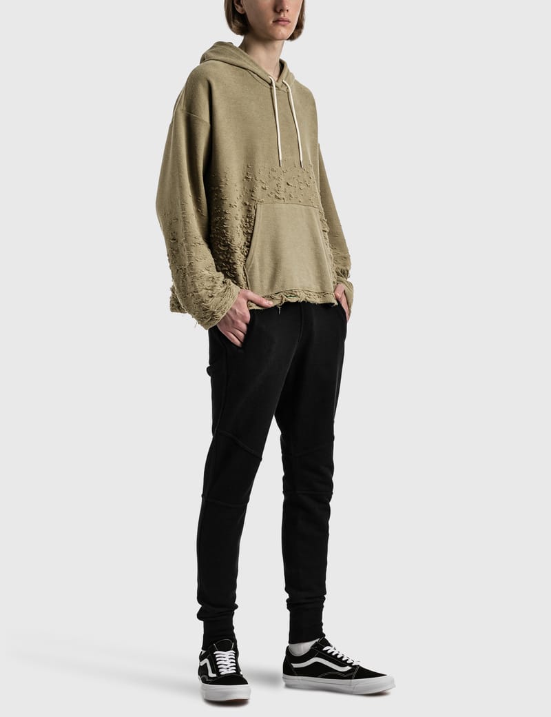 John Elliott - Reverse Burn Out Hoodie | HBX - Globally Curated