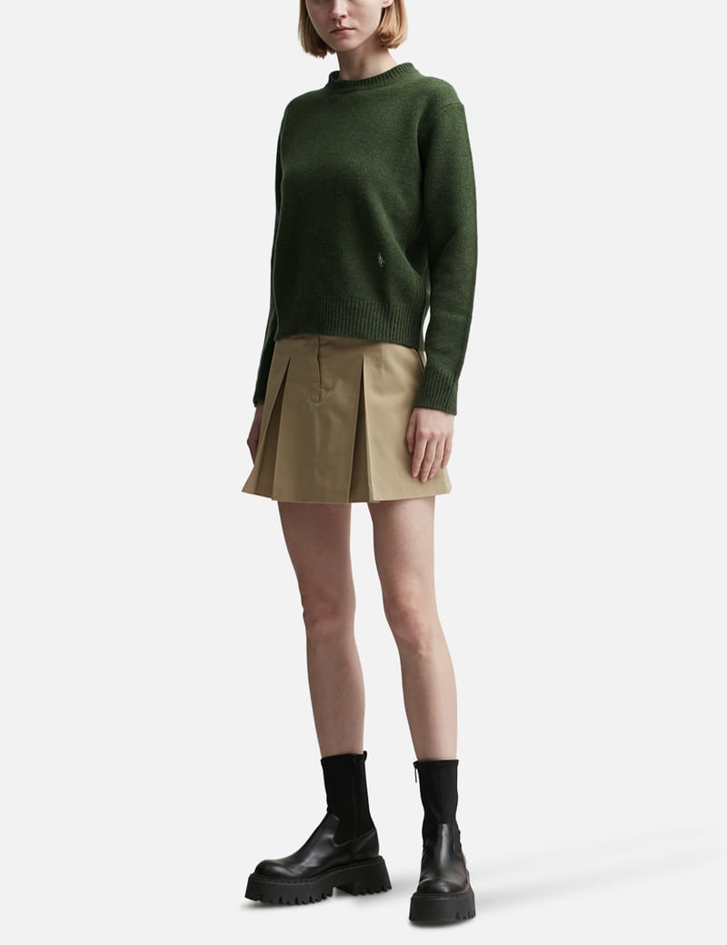 スウェット・トレーナー Sporty & Rich SRC Wool Crewneck Khaki WSAW238RO Sporty & Rich - SRC Wool Crewneck | HBX - Globally Curated