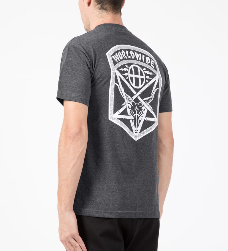 Huf - HUF X THRASHER Charcoal Heather Asia Tour T-Shirt | HBX