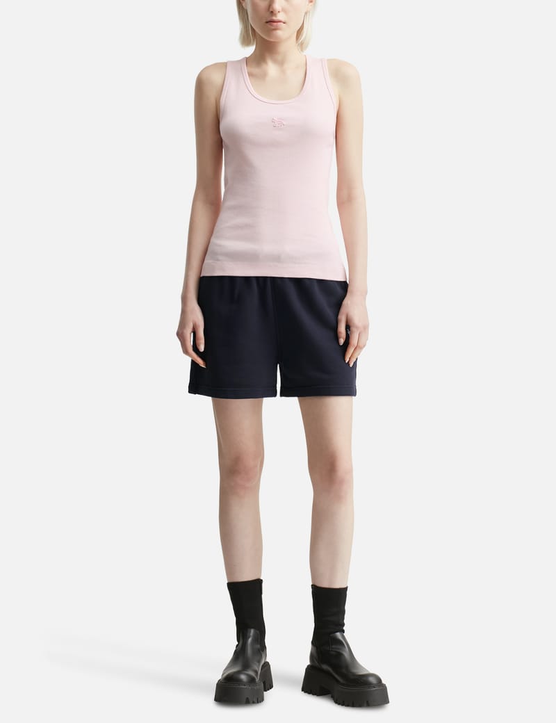 Maison Kitsuné - BABY FOX PATCH RIBBED TANK TOP | HBX