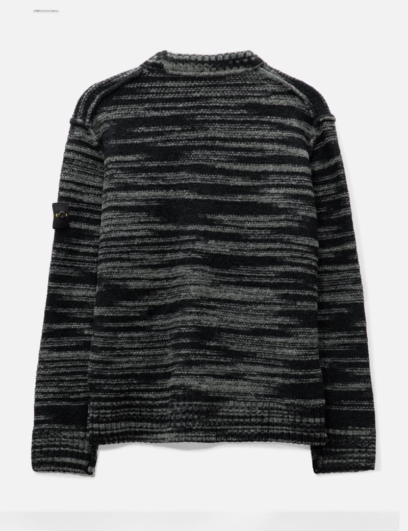 Stone Island - Loose Bi-Color Knit Sweater | HBX - Globally