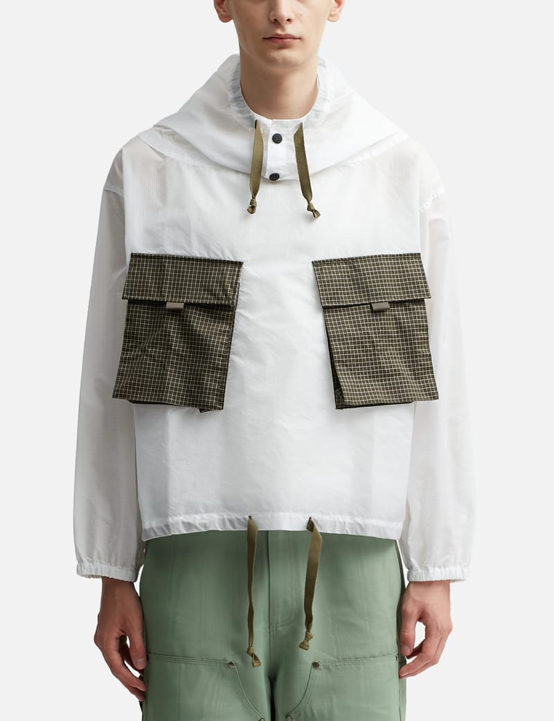 Brain Dead - Translucent Military Smock Jacket | HBX - Globally