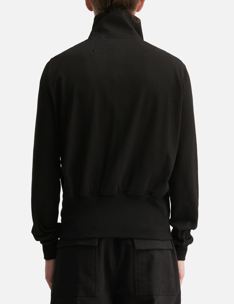 く*げ様 25AW Rick Owens BAUHAUS JOGGER BLAC Rick Owens Bauhaus Jogger Jacket - Boxy cropped cotton jacket in
