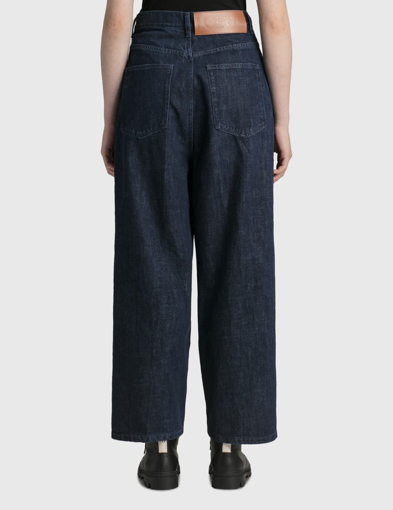 Loewe - Oversize Pleated Jeans | HBX - Globally Curated Fashion