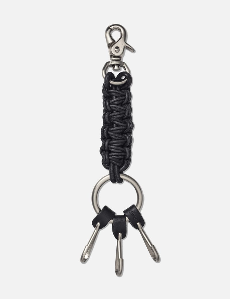 Hender Scheme Not Army Key Flog - leather key holder with braided