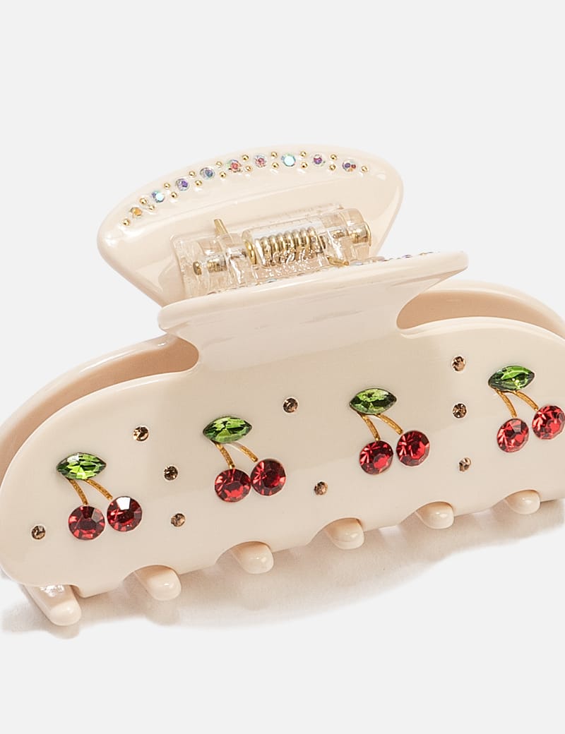 EMI JAY ヘアクリップ スウィートハートクリップ チェリー Sweetheart Hair Claw Clip in Pink Cherry Pie ‐ Emi Jay