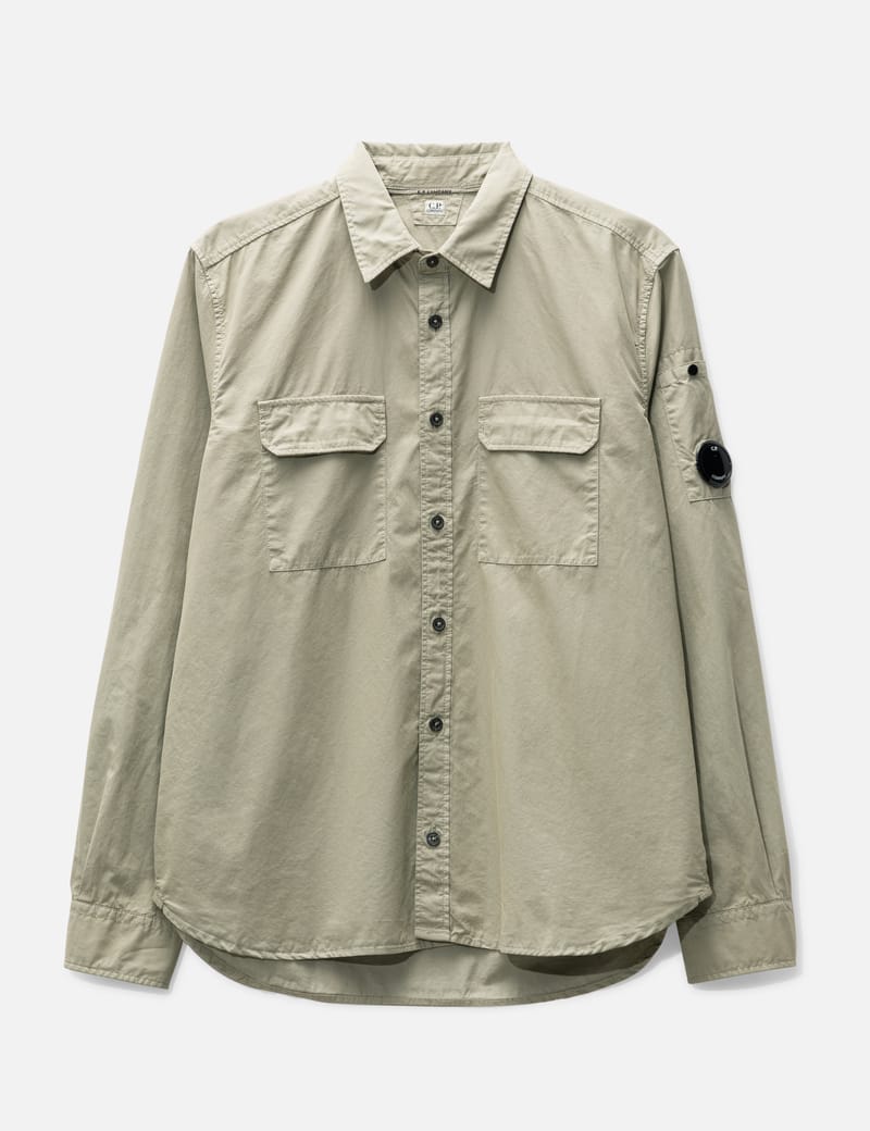 C.P. Company - GABARDINE BUTTONED SHIRT | HBX - Globally