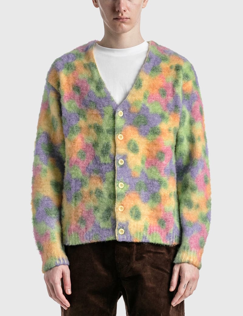 Awake NY - MOHAIR FLORAL PRINTED CARDIGAN | HBX - Globally Curated