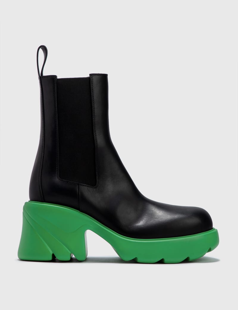ミドルブーツ (W) Bottega Veneta Flash Chelsea Boots Black Grass Bottega Veneta - Flash Chelsea Boots | HBX - Globally