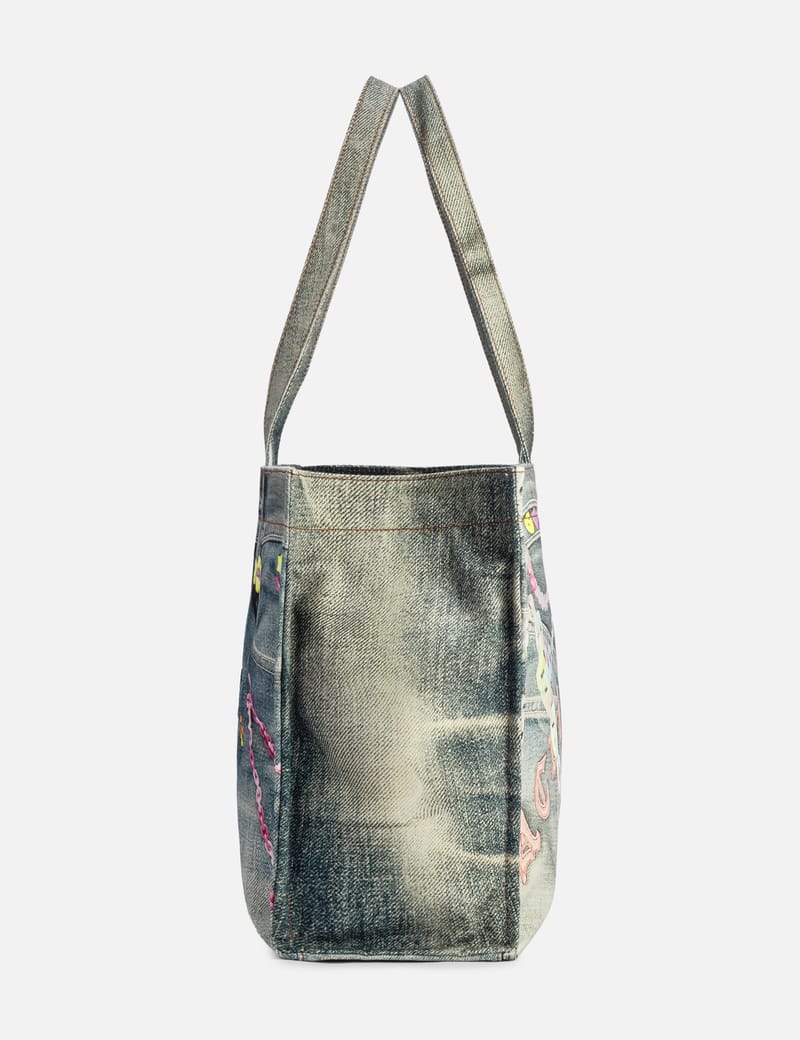 【Acne Atudios】 Logo shoulder tote bag Acne Studios - Logo Shoulder Tote Bag - Blue/black