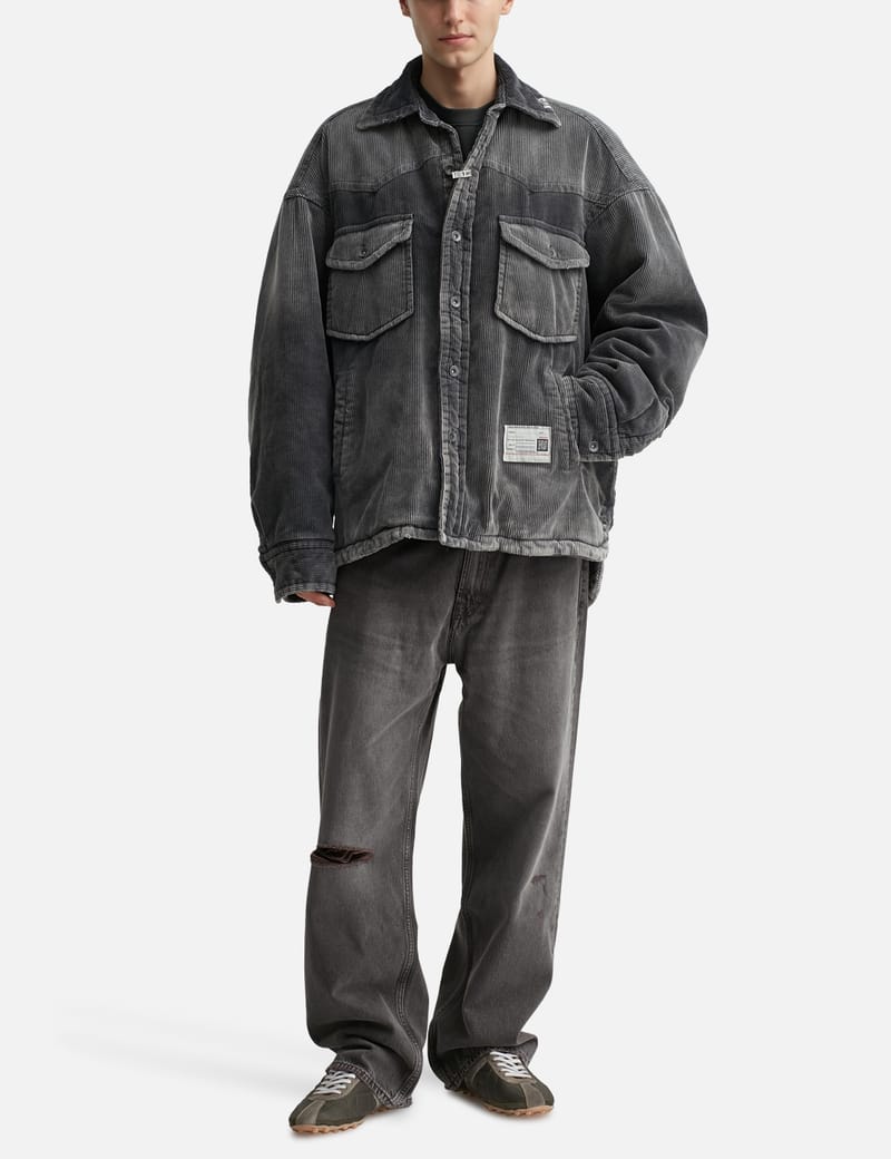 Maison Mihara Yasuhiro - Distressed Corduroy Puffer Shirt