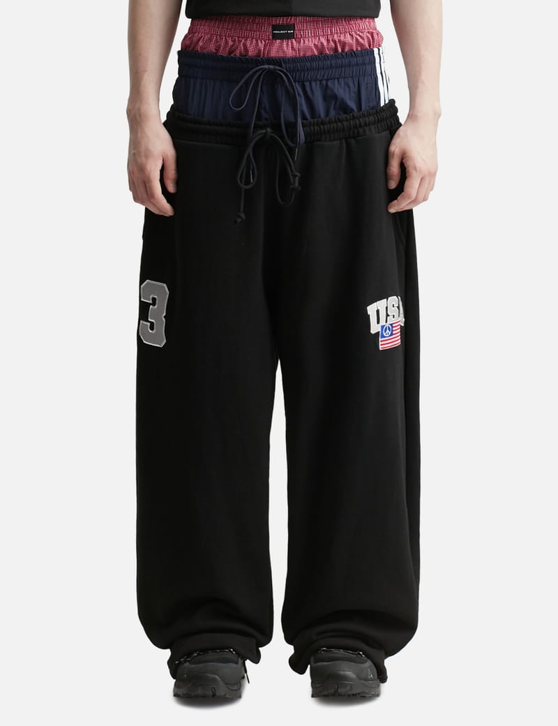 Project G/R '3 Layered' Black Sweatpants – Showroom LA